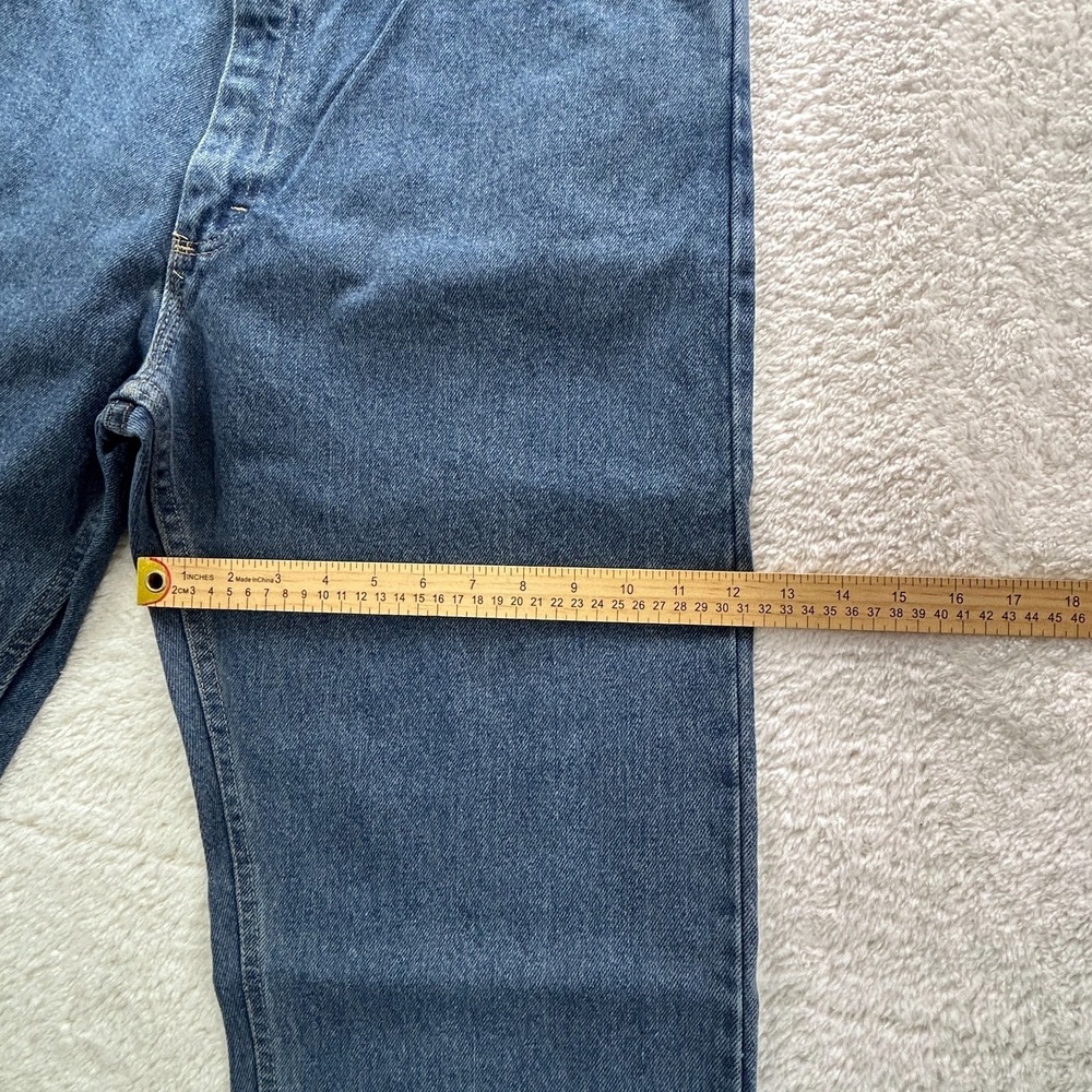 Wrangler Jean Men's 38X36 Blue Dark Wash Stretch Denim Regular Fit - Picture 8 of 10